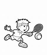 Tennis Coloring Pages Sports Printable Player Play Kids Drawing Sport Color Sheets Court Board Getdrawings Drawings Book Live Man Choose sketch template