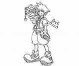 Coloring Kingdom Hearts Pages Sora Comments Categories Similar Coloringhome sketch template
