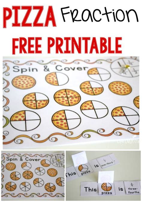 coloring pages printable pizza fraction worksheets