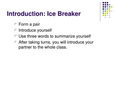 Ppt Introduction Ice Breaker Powerpoint Presentation Free Download