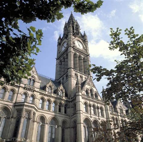 manchesters magnificent town hall  albert square  built  alfred waterhouse
