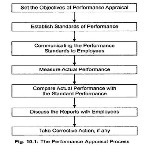 management process  performance appraisal chart
