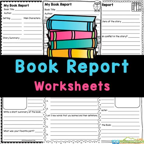 printable book report worksheets  template form