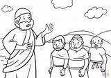 Coloring Moses Pages Israelites Tell Drawing Hill Go Printable Dot sketch template