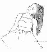 Ariana Ausmalbilder sketch template