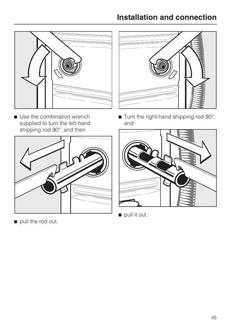 installation  connection miele   user manual page