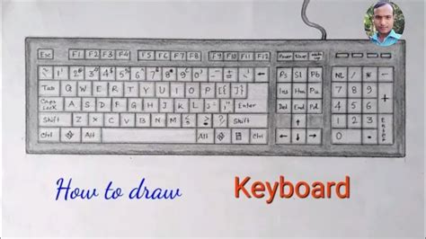 keyboard drawing computer sketch images   draw pencil sketch