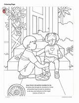 Pages Primary Coloring Lds Forgiveness Others Kids Printable Kindness Activity Children Lesson Clean Helping Serving Print Colouring Preschoolers Friend Choose sketch template