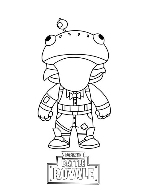 funny chibi beef boss  fortnite coloring page  printable