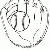 Glove Baseball Pages Coloring Colorings sketch template