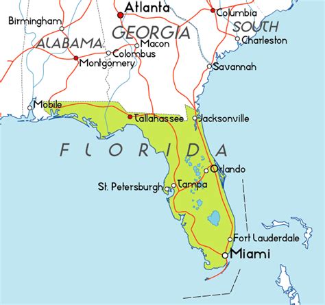 map  florida   usa
