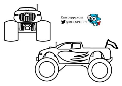 monster truck coloring page monster truck coloring pages truck