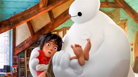 baymax meets hiro for first time scene big hero 6 2014 movie clip