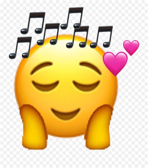 Music Emoji Listen Bored Cute Heart Happy Png Music Emoji Png Free