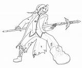 Edward Elric Pages Coloring Getcolorings Getdrawings sketch template