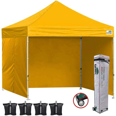 eurmax  ez pop  canopy outdoor canopy instant tent   zipper sidewalls  roller bag