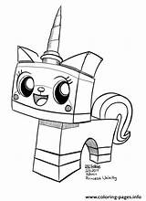 Coloring Unikitty 3d Pages Unicorn Printable sketch template
