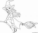 Coloring Witch Pages Barbie Cute Printable Halloween Print Info Kids sketch template