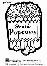 Popcorn Coloring Pages Clipart Sheet Printable Drawing Library Popular Getdrawings Coloringhome Large sketch template