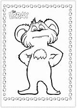 Lorax Coloring Pages Print Printable Dinokids Characters Kids Close sketch template