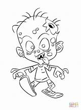 Zombie Coloring Pages Printable Zombies Minecraft Child Cute Kids Plants Vs Baby Color Spongebob Getcolorings March Cartoons Print Choose Board sketch template