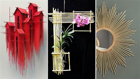 home decorating ideas handmade  bamboo skewers sticks youtube