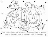 Shine Coloring Pumpkin Light Pumpkins Let Jesus Pages Template Color sketch template