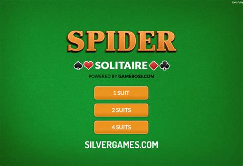 spider solitaer gross  spielen auf silvergames