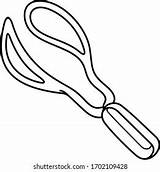 Forceps Obstetrical sketch template