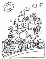 Trein Coloring Trains Kleurplaten Kids Kleurplaat Kleuren Pages Fun Boek Bladzijden Votes Zo sketch template