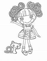 Coloring Jewel Sparkles Lalaloopsy sketch template