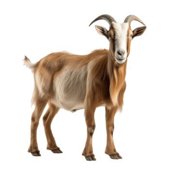 goat standing isolated  white background  animal background