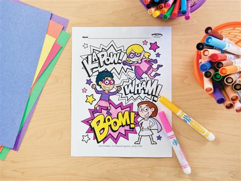 girl superhero  printable coloring page  printable coloring