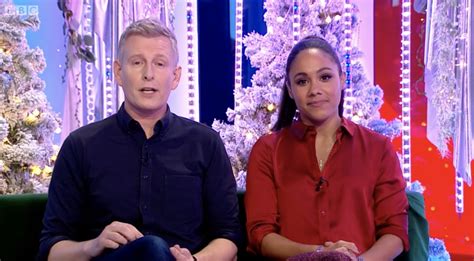 The One Show Alex Scott Disappoints Viewers With Her Lacklustre