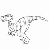 Velociraptor Raptor sketch template