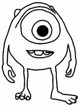 Mike Wazowski Coloring Monster Pages Inc Monsters Kids Baby Printable University Drawing Confused Getdrawings Color Colouring Getcolorings Pluspng sketch template