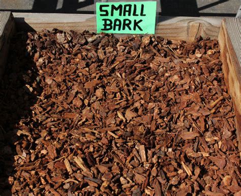 small bark chips small planter cover  garden mulch