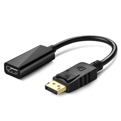 dp  hdmi adapter  uhd supported gold plated displayport male  hdmi female type  adapter
