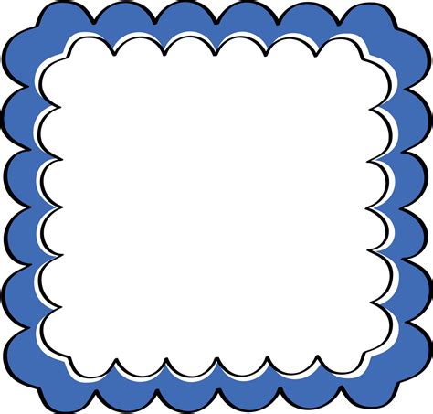 blue page borders clipart