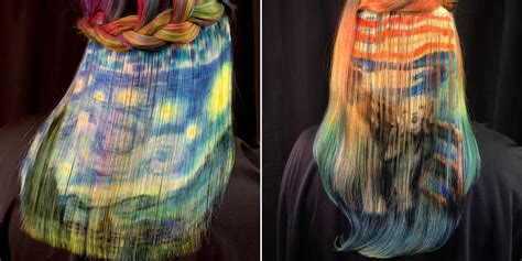 Colorist Ursula Goff Paints Famous Paintings Onto Hair