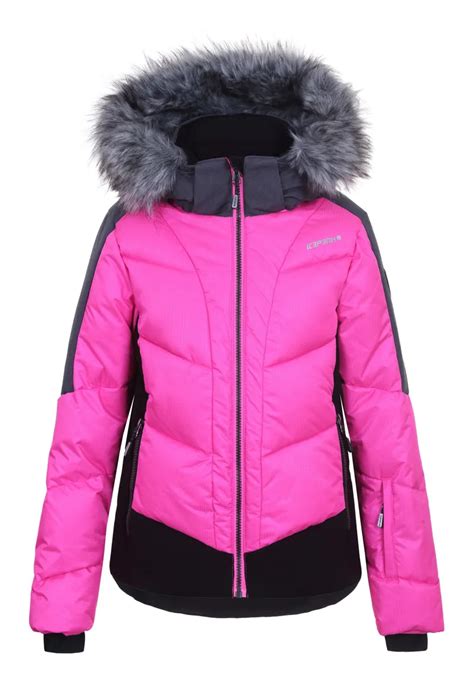icepeak leal junior kids ski jacket  hot pink