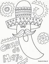 Coloring Mayo Cinco Pages Spanish Hispanic Print Printable Fiesta Printables Activity Color Kids Drawing Heritage Doodle Traceable Crafts Sheets Mexican sketch template