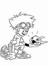 Coloring Pages Digimon sketch template
