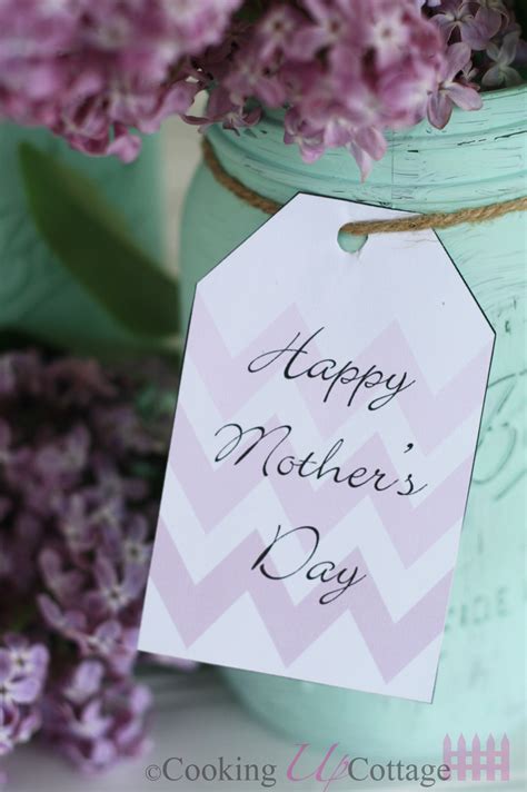printable mothers day tag cooking  cottage