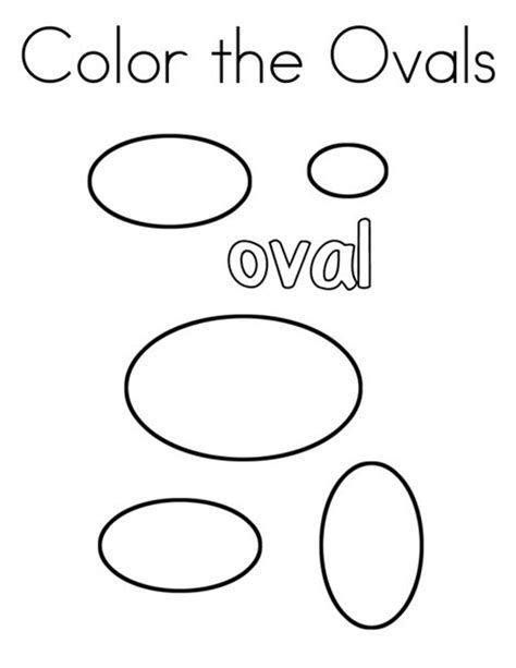 oval shape coloring page  printable coloring pages  kids