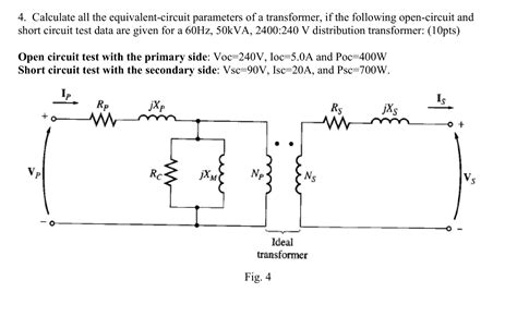solved calculate   equivalent circuit parameters   cheggcom