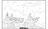 Wise Men Star Matthew Follow Colouring Coloring Pages Truewaykids Christmas sketch template