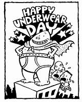 Underpants Captain Coloring Pages Printable Print Underwear Sheets Printables Colouring Happy Kids Treasure Chest Color Movie Dog Man Book Activity sketch template