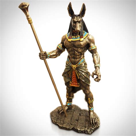 Egyptian God Anubis Cast Bronze Statue Rare T Touch