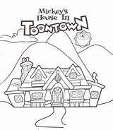 Coloring Pages Disney Disneyland Book Mickey House Cruise Drawing Epcot Toontown Magic Kingdom Mouse Kids Walt Printable Ships Sheets Pgs sketch template